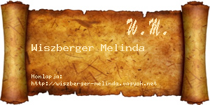 Wiszberger Melinda névjegykártya